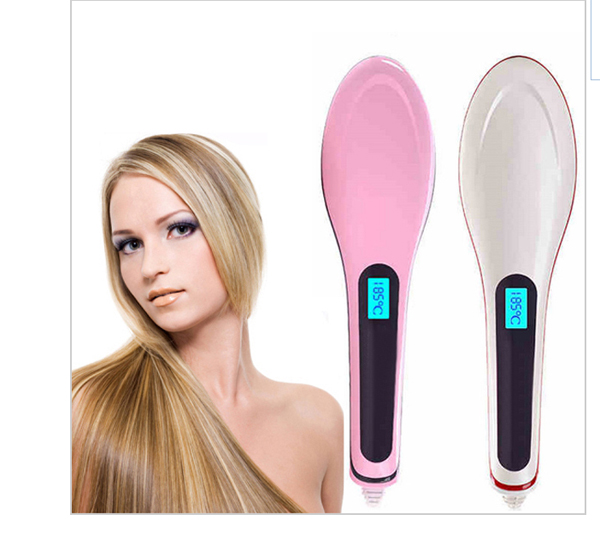 แปรงหวีผมไฟฟ้า,หวีรีดผมตรง,หวีไฟฟ้า,หวีจัดแต่งทรงผม,Fast Hair Straightener,หวีรีดตรง